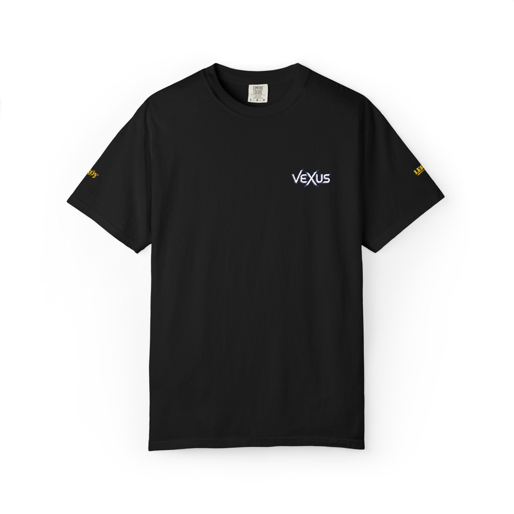 Minimal Floral Logo T-Shirt — Small Center Chest 'Waves' Graphic