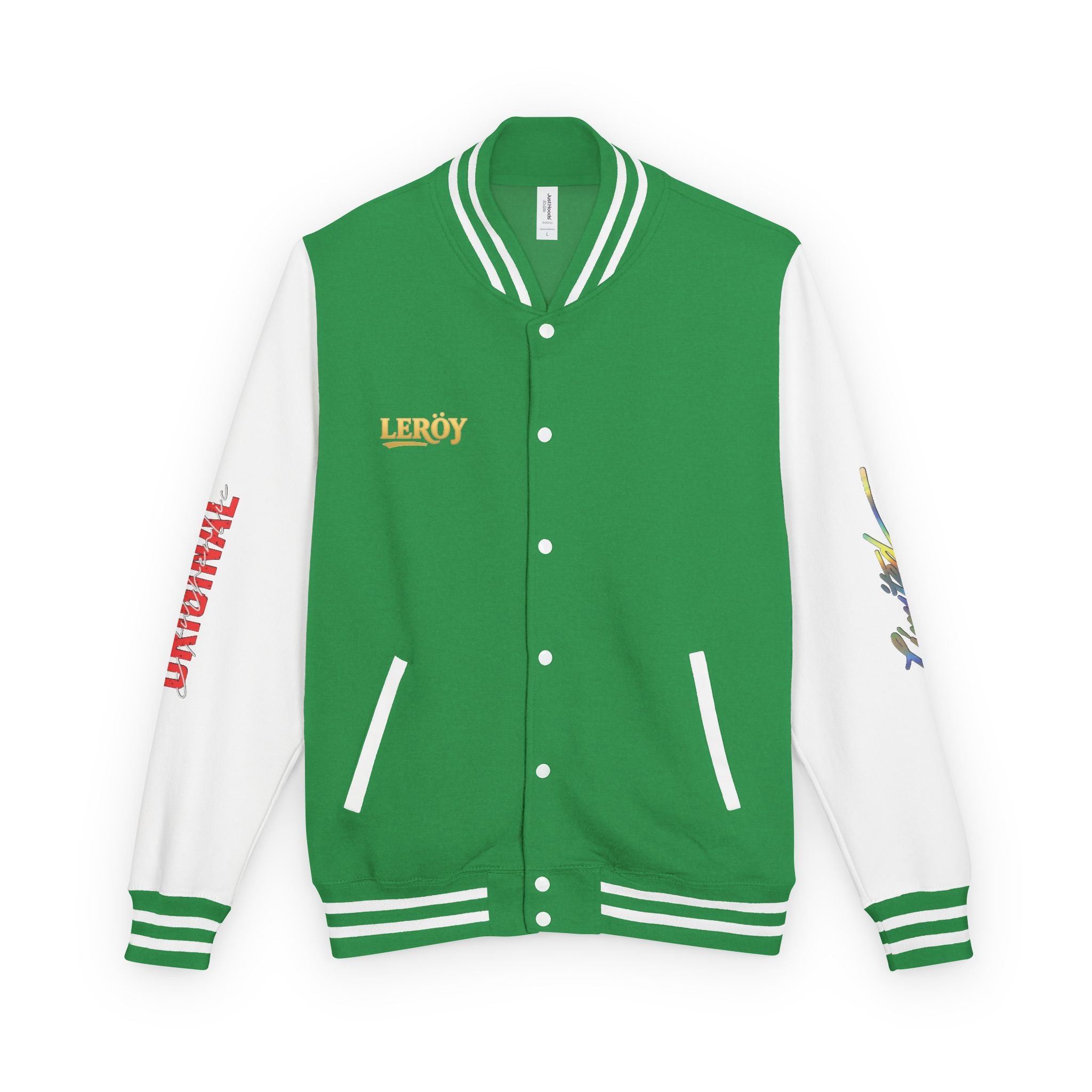 Letterman Jacket — VEXUS Paris Graphic Varsity Jacket with Lip Logo