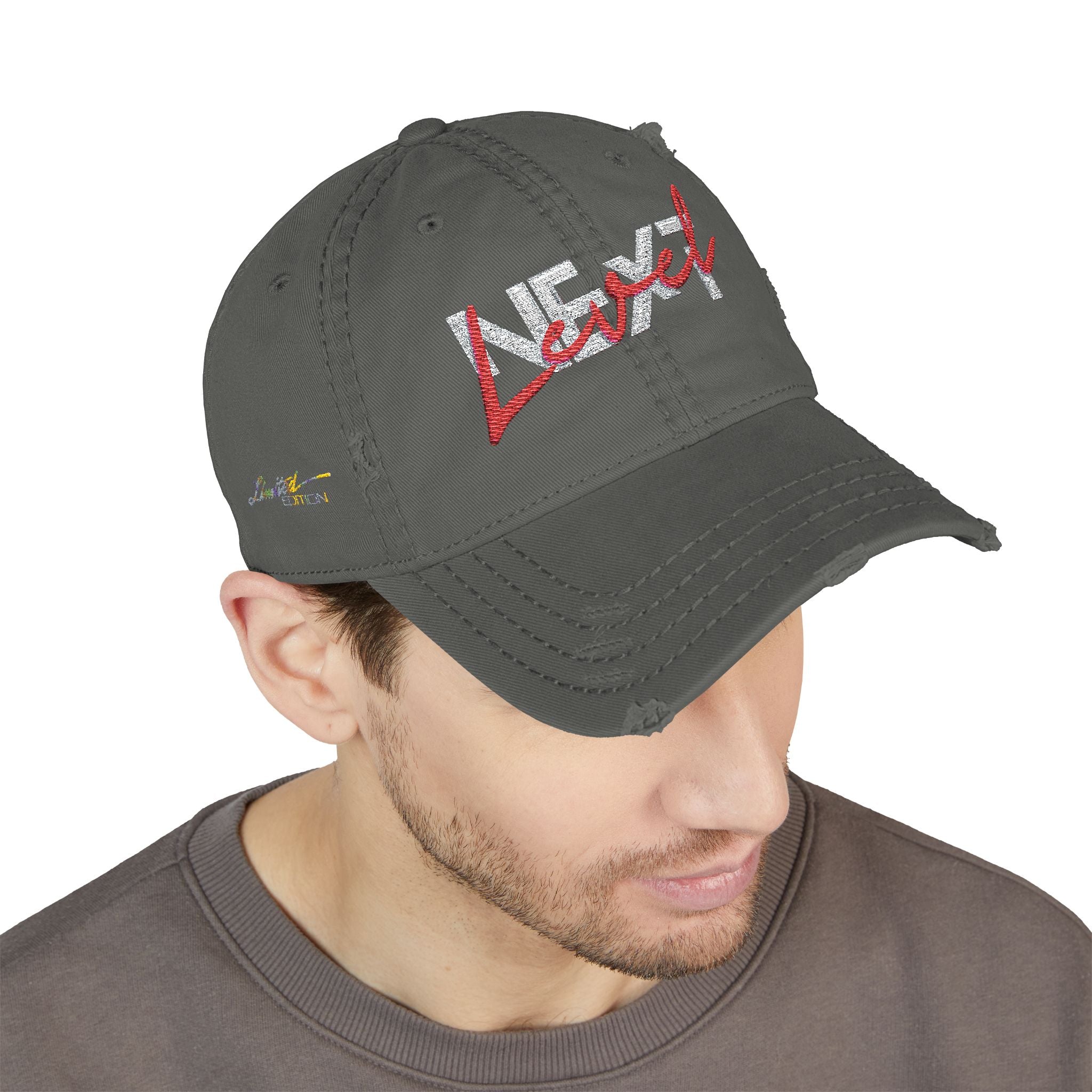 👑 Leroy Distressed Dad Hat - Stile Boss Next Level