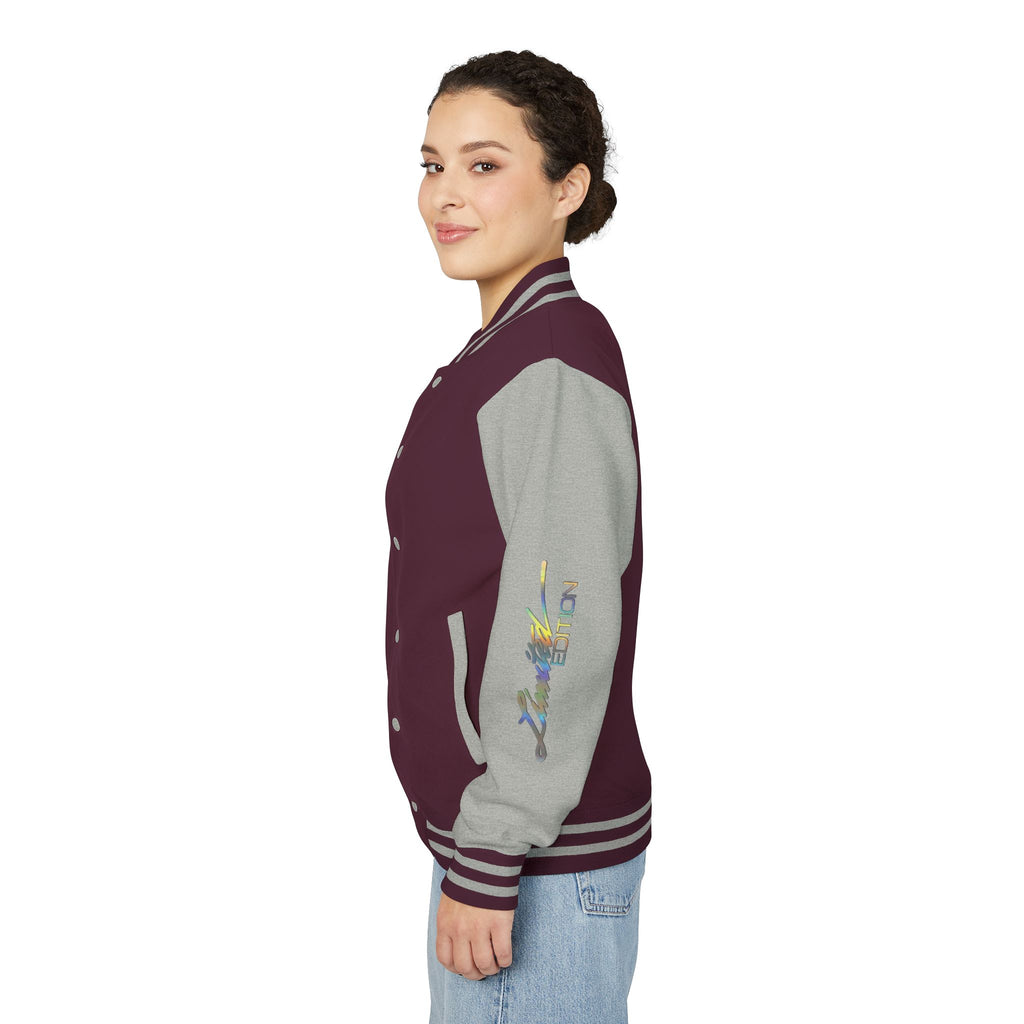 Letterman Jacket — VEXUS Paris Graphic Varsity Jacket with Lip Logo