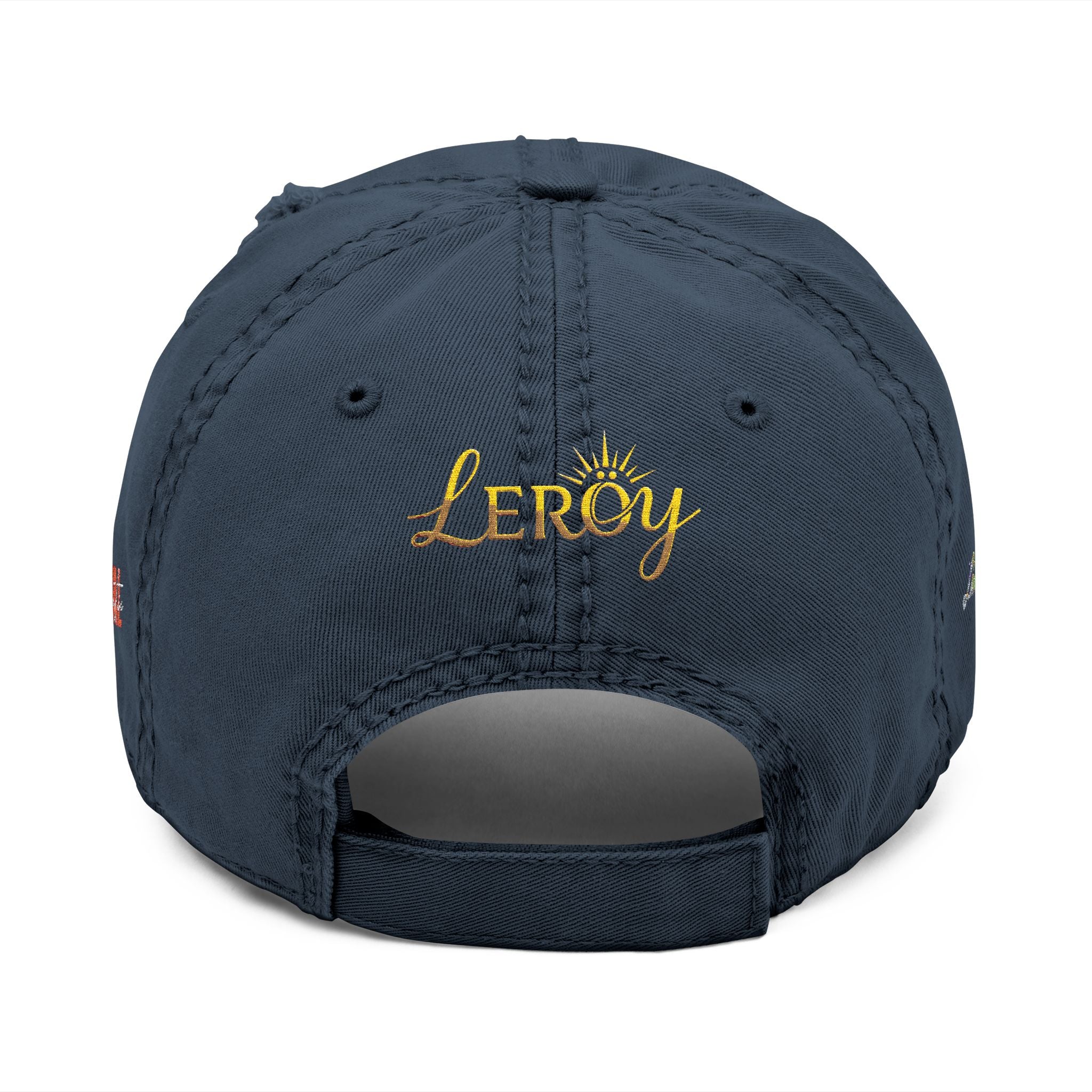 👑 Leroy Distressed Dad Hat - Stile Boss Next Level