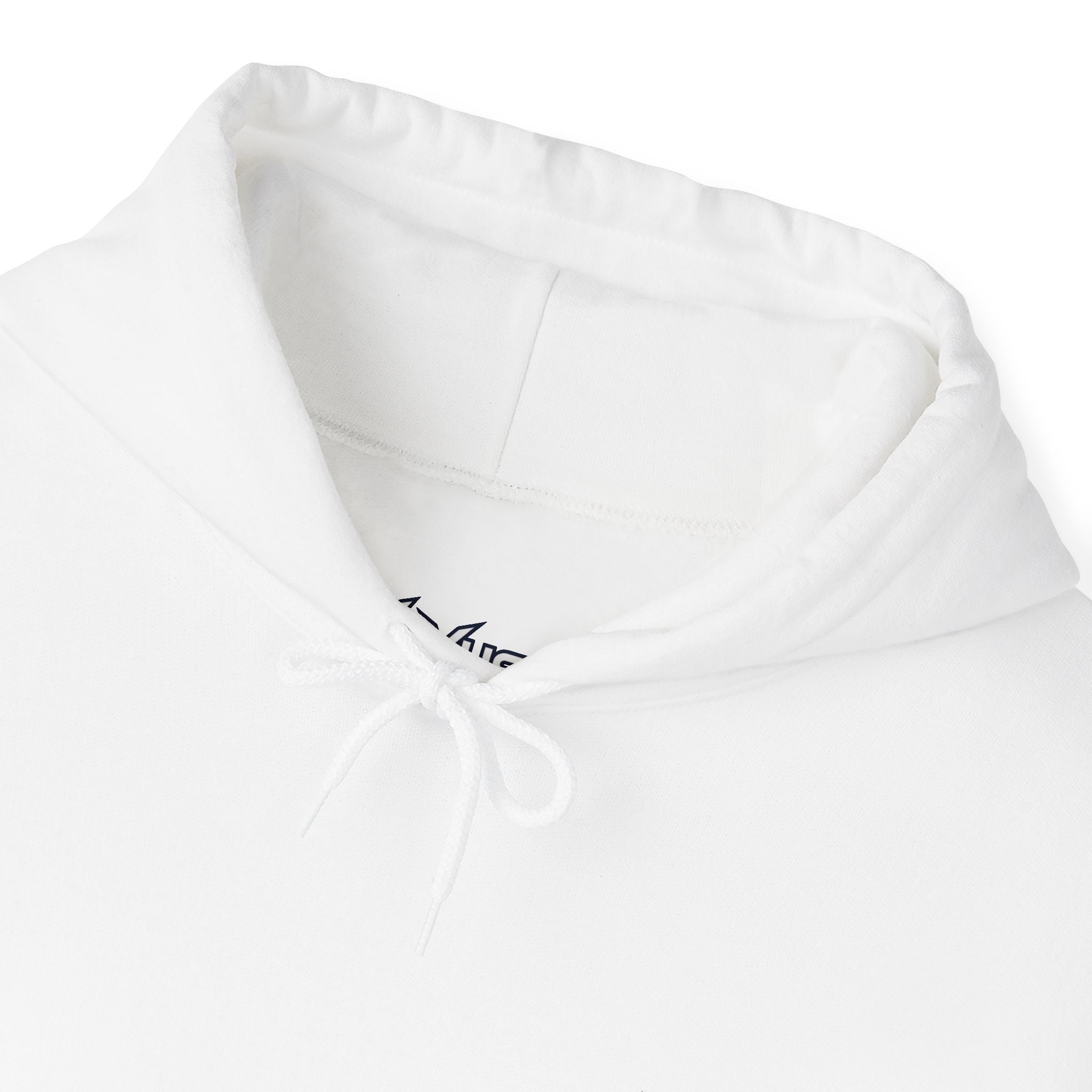 Vexus Logo Hoodie — White Streetwear Pullover with Distressed Graphic