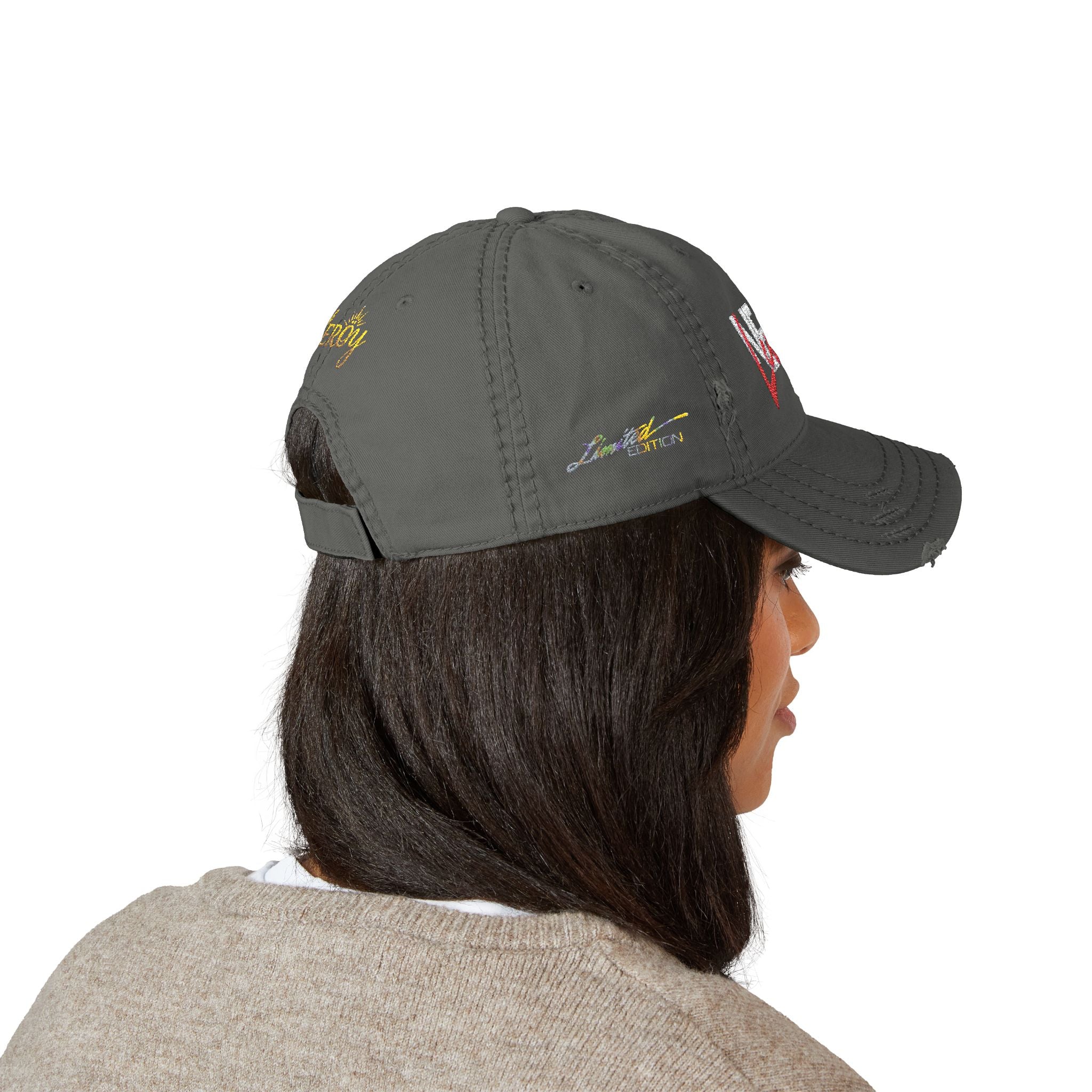 👑 Leroy Distressed Dad Hat - Stile Boss Next Level