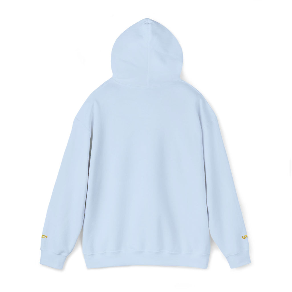 Vexus Logo Hoodie — White Streetwear Pullover with Distressed Graphic