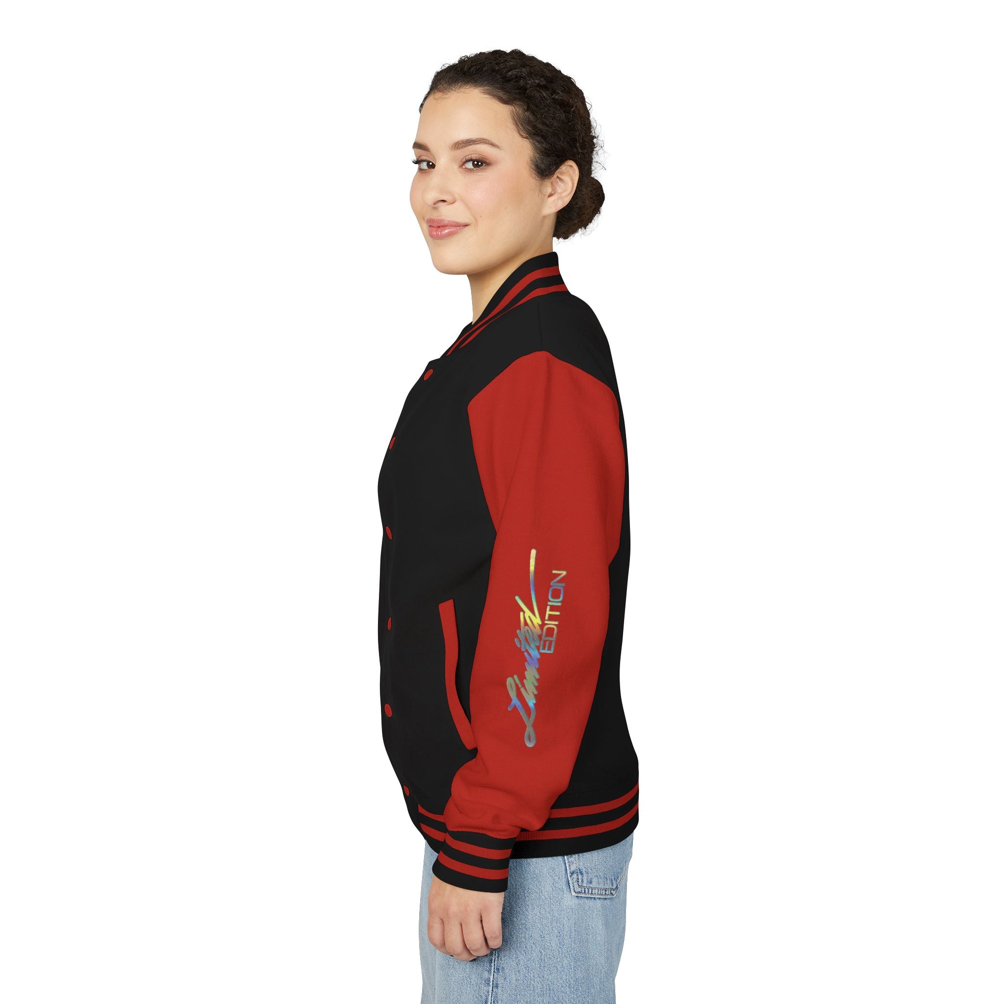 Letterman Jacket — VEXUS Paris Graphic Varsity Jacket with Lip Logo
