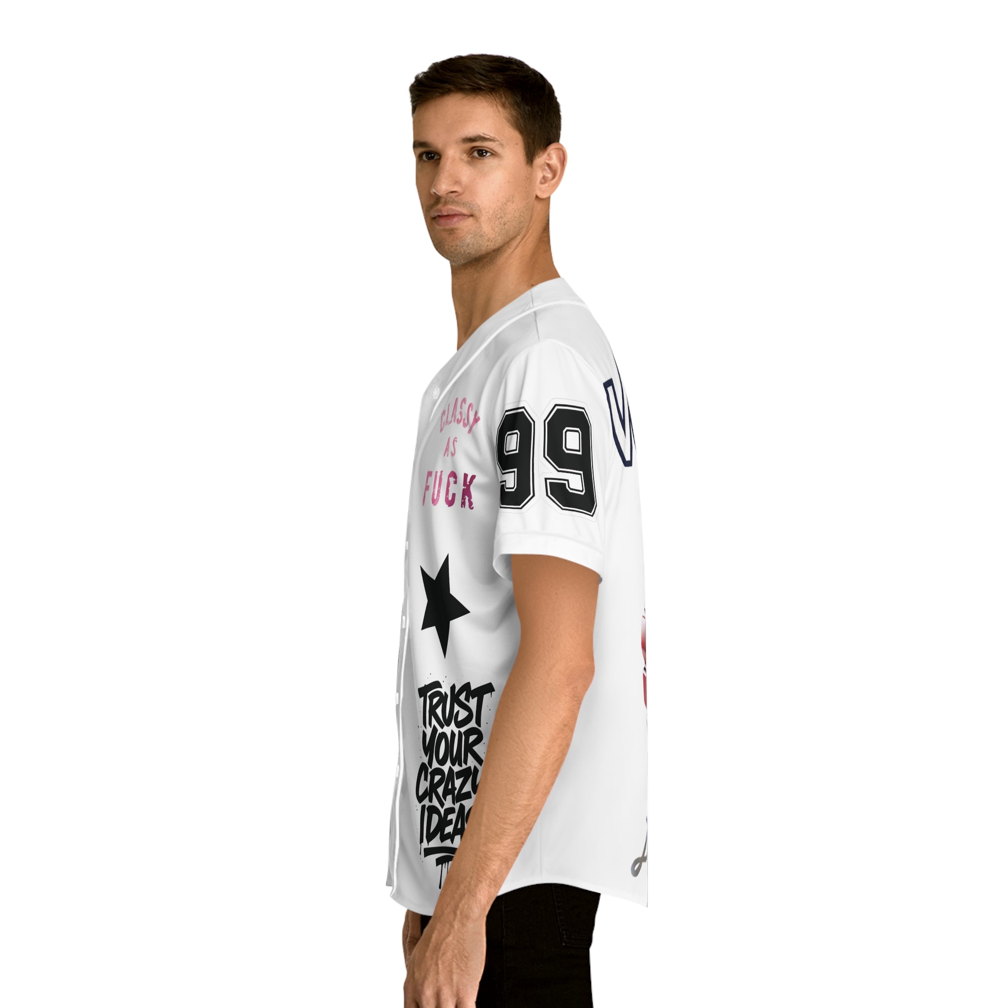 Vexus Limited Edition Baseball Jersey — 'XOXO' Lip & Grenade Graphic