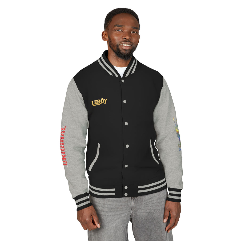 Letterman Jacket — VEXUS Paris Graphic Varsity Jacket with Lip Logo
