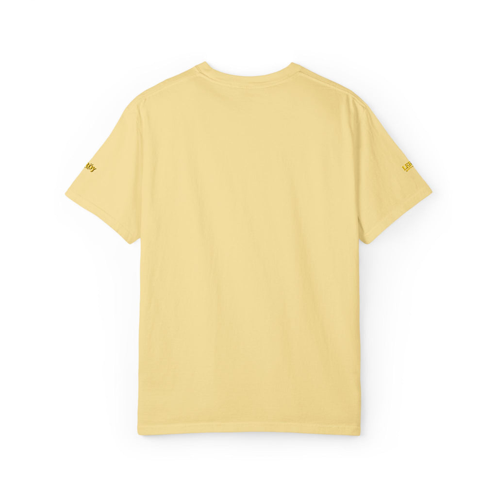 Minimal Floral Logo T-Shirt — Small Center Chest 'Waves' Graphic