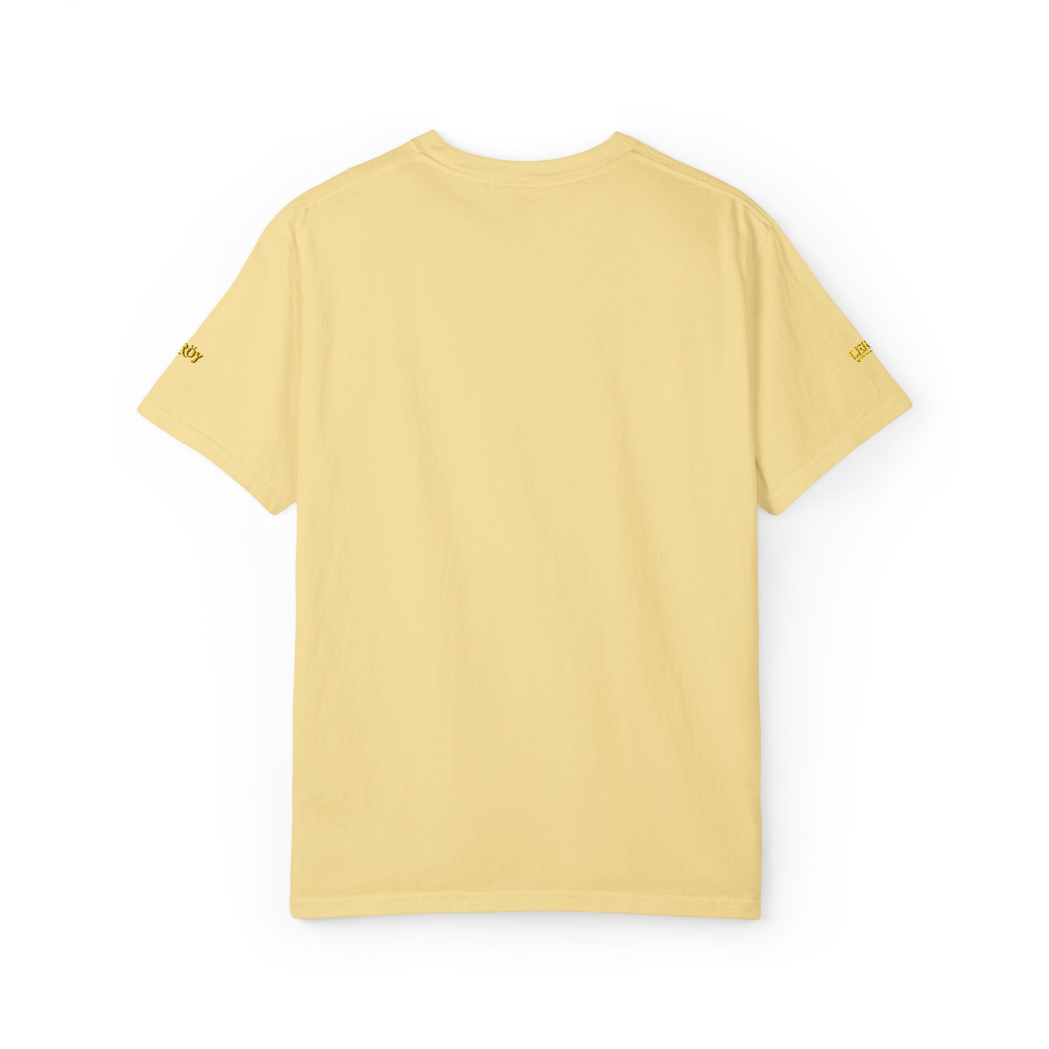 Minimal Floral Logo T-Shirt — Small Center Chest 'Waves' Graphic