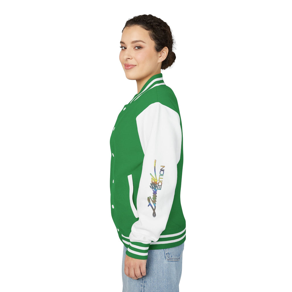 Letterman Jacket — VEXUS Paris Graphic Varsity Jacket with Lip Logo