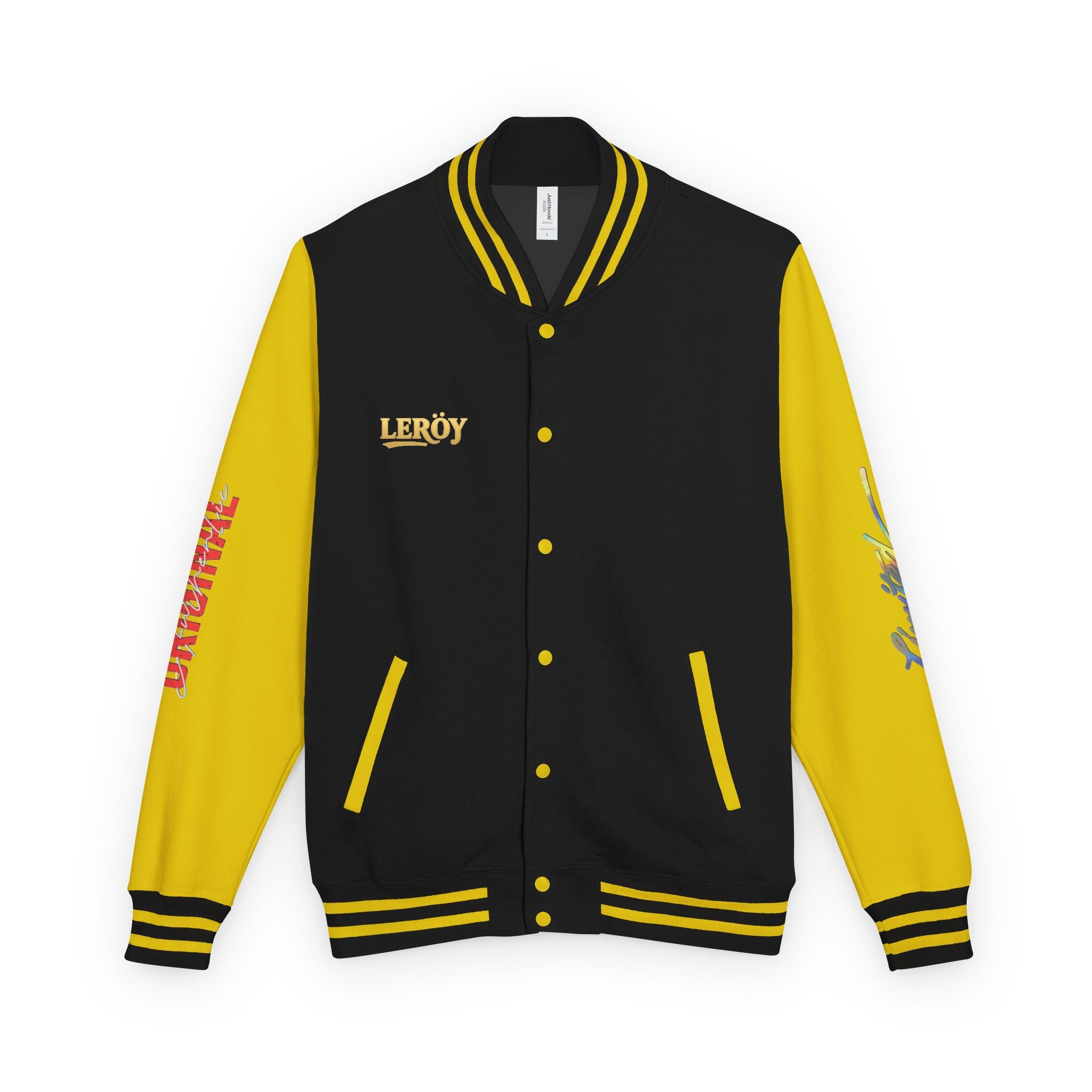 Letterman Jacket — VEXUS Paris Graphic Varsity Jacket with Lip Logo