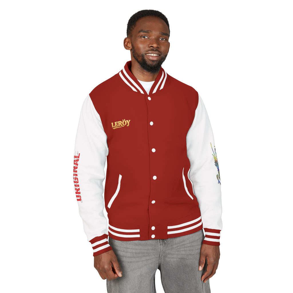 Letterman Jacket — VEXUS Paris Graphic Varsity Jacket with Lip Logo