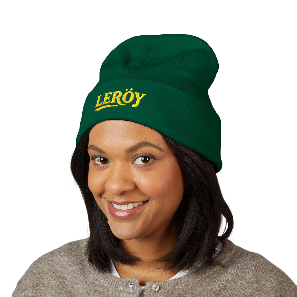 👑 Leroy Classic Embroidered Beanie - The Essence of Luxury